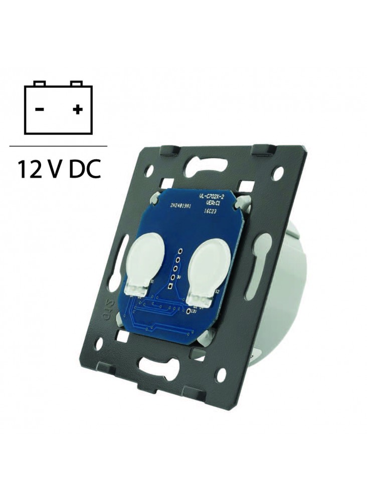 Wkład podwójnego włącznika dotykowego LIVOLO WW-C701C 12-24V DC