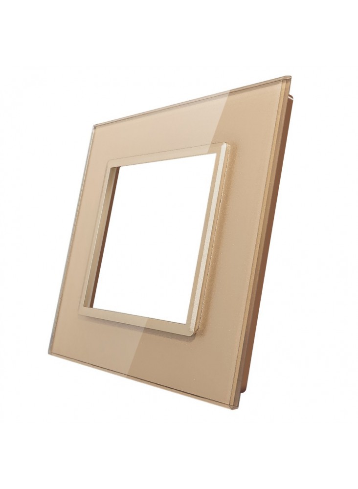 Pojedyncza szklana ramka LIVOLO GPF-1|Szampański