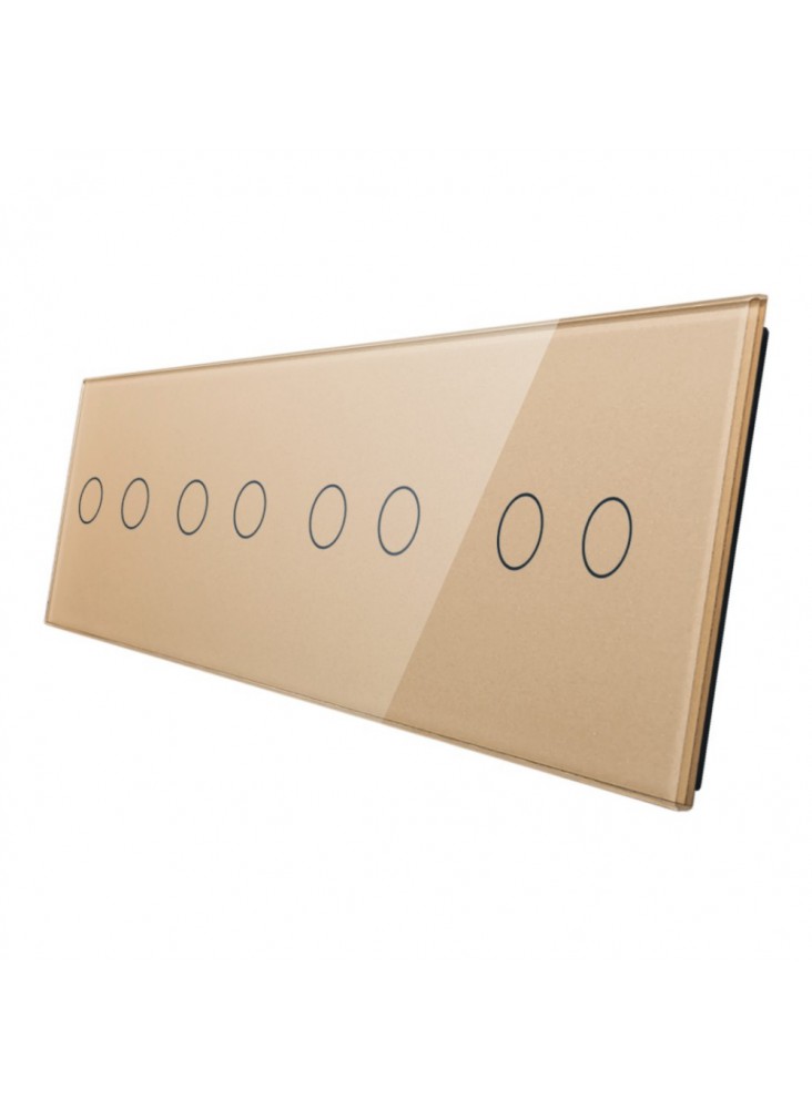 Poczwórny panel szklany LIVOLO 702222 | Szampański