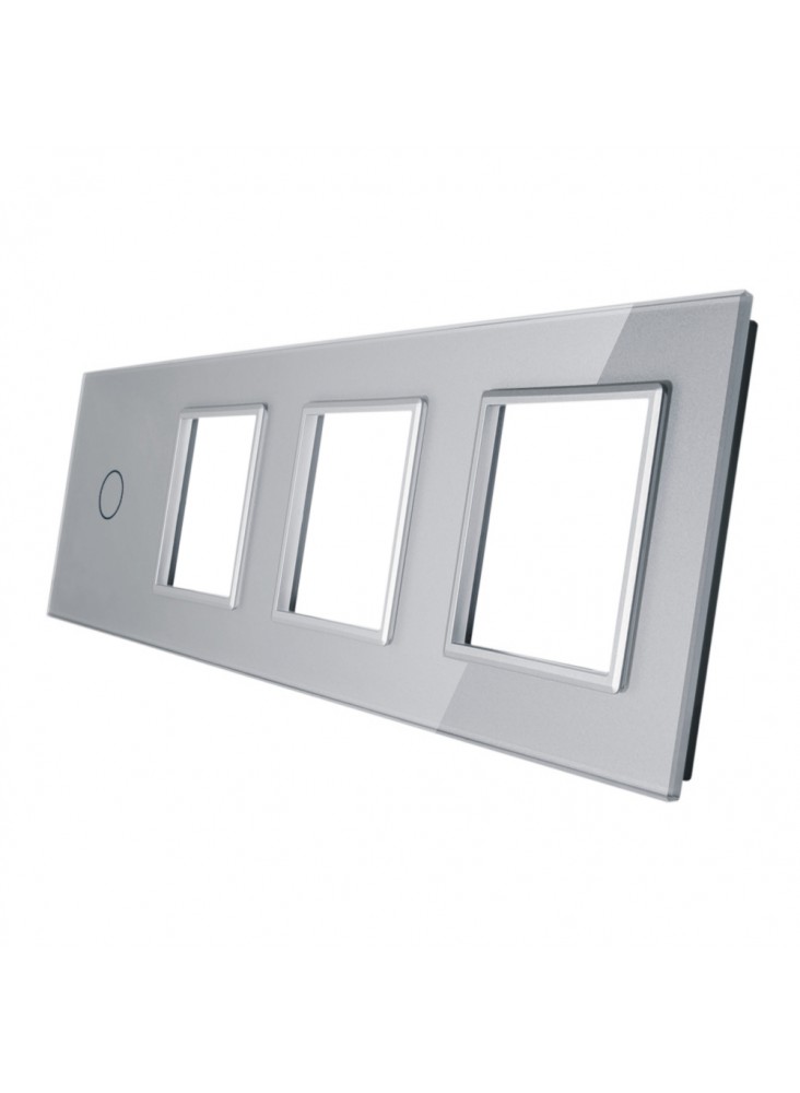 Poczwórny panel szklany LIVOLO 701GGG | Szary