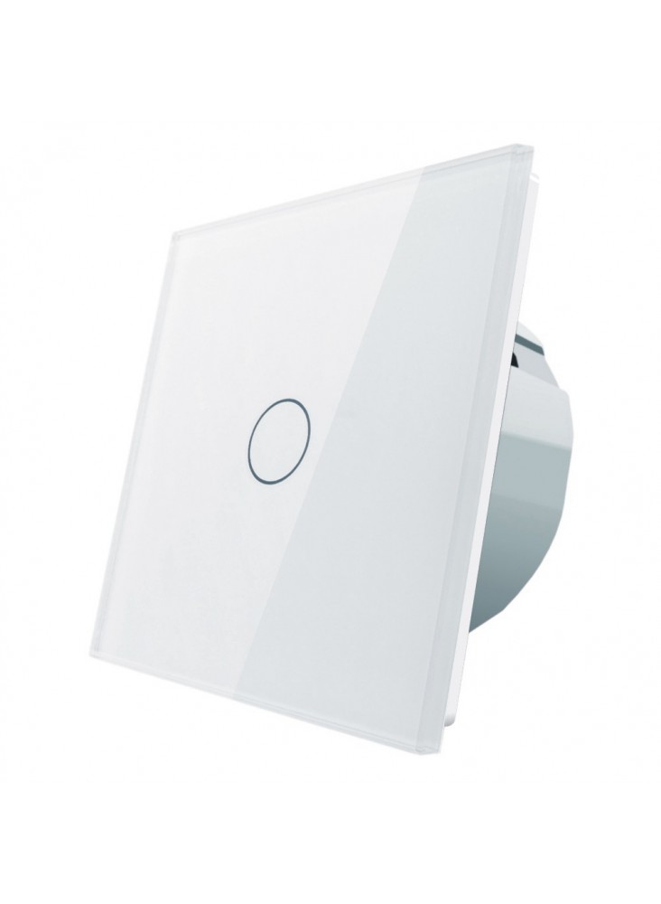 Włącznik dotykowy pojedynczy impulsowy LIVOLO VL-C701CH 12V DC | Biały