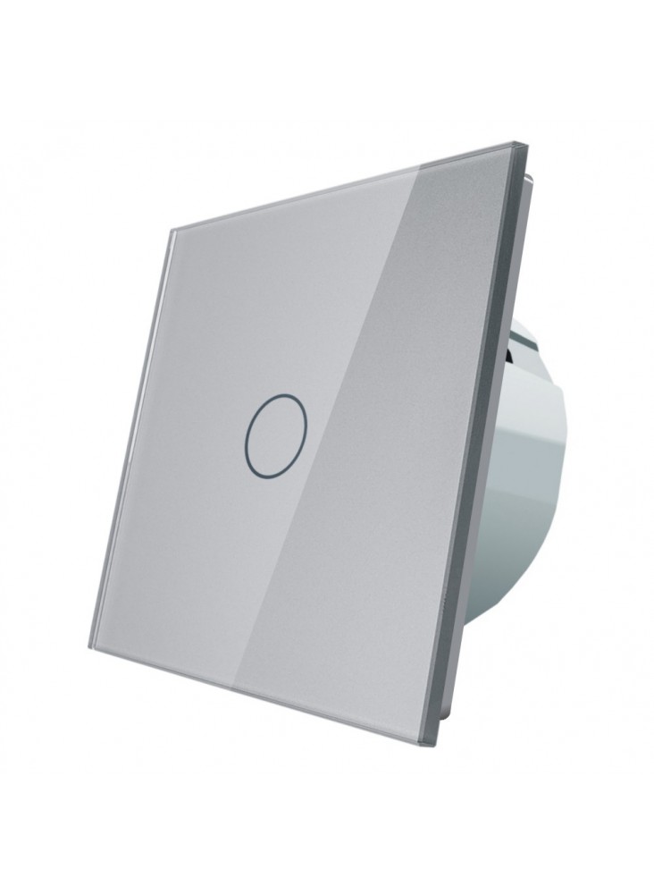 Włącznik dotykowy pojedynczy impulsowy LIVOLO VL-C701CH 12V DC | Szary