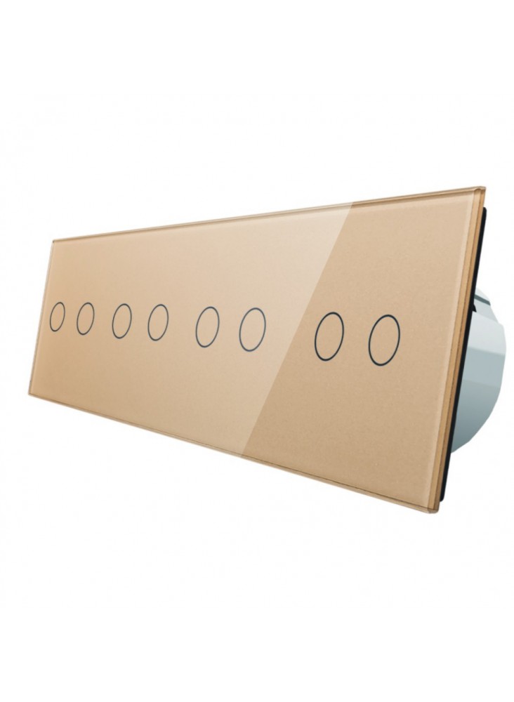 Włącznik dotykowy ośmiokrotny (2+2+2+2) LIVOLO VL C-702222 | Szamp.