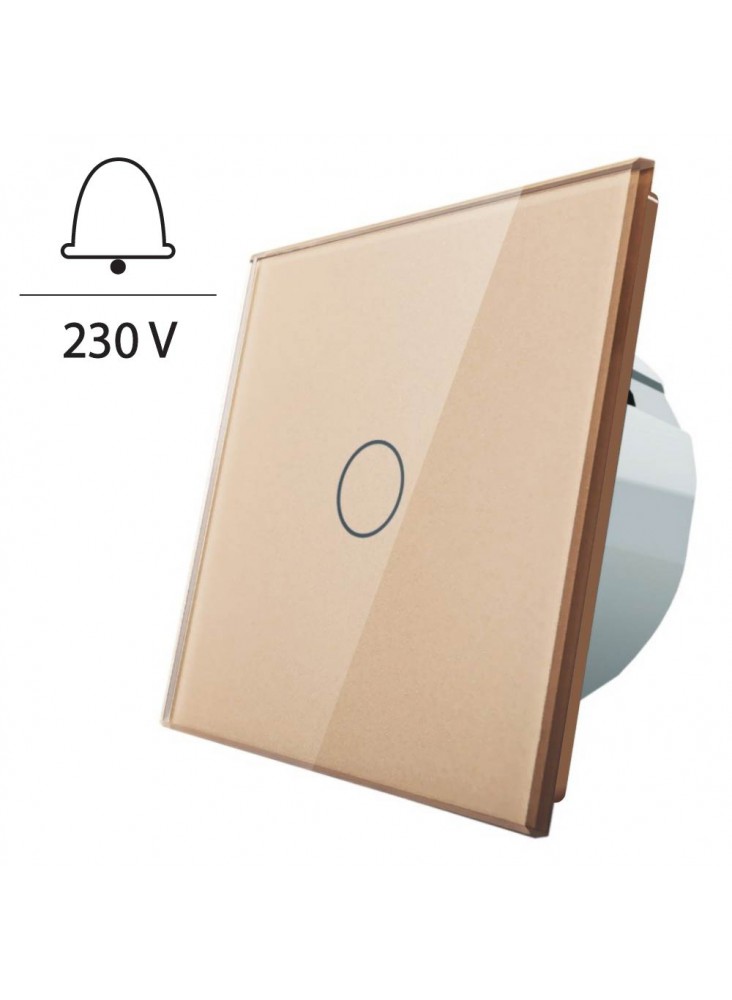 Włącznik dotykowy pojedynczy impulsowy LIVOLO - VL-C701IH | Szampański