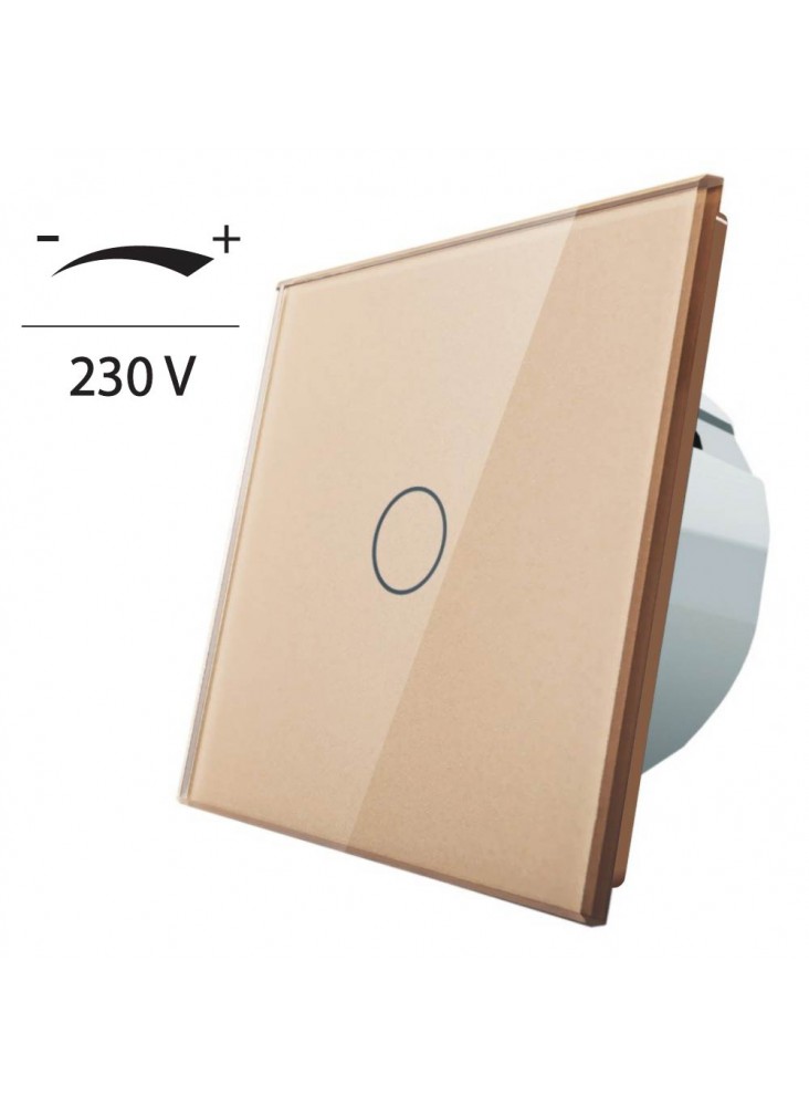 Ściemniacz dotykowy pojedynczy LIVOLO VL-C701D | Szampański